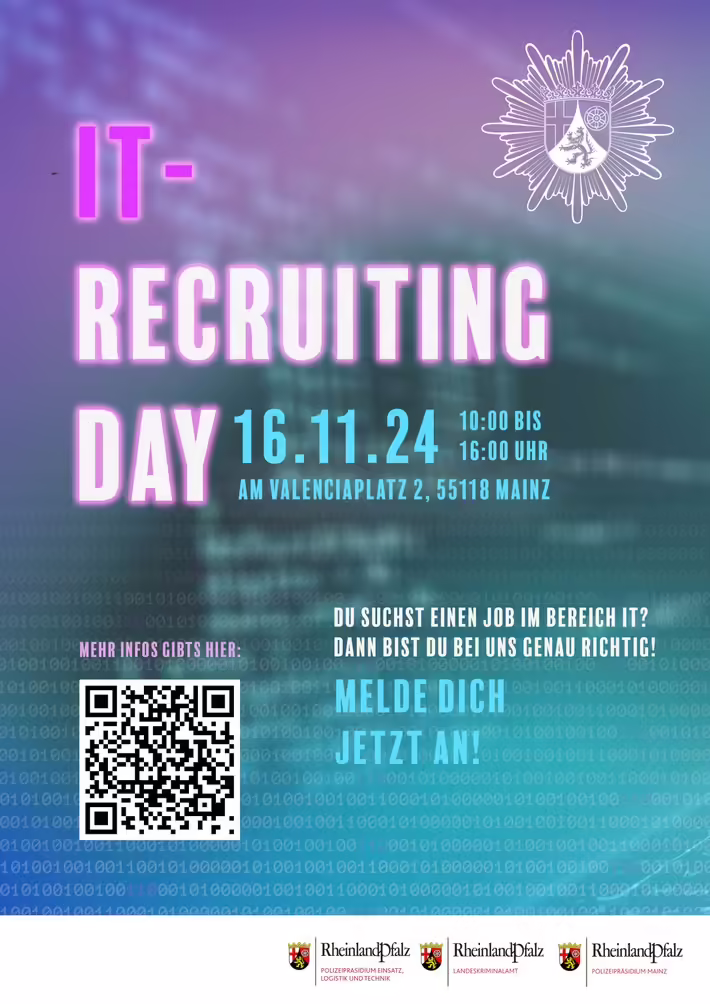 IT-Recruiting-Day in Mainz: Polizei sucht digitale Talente!