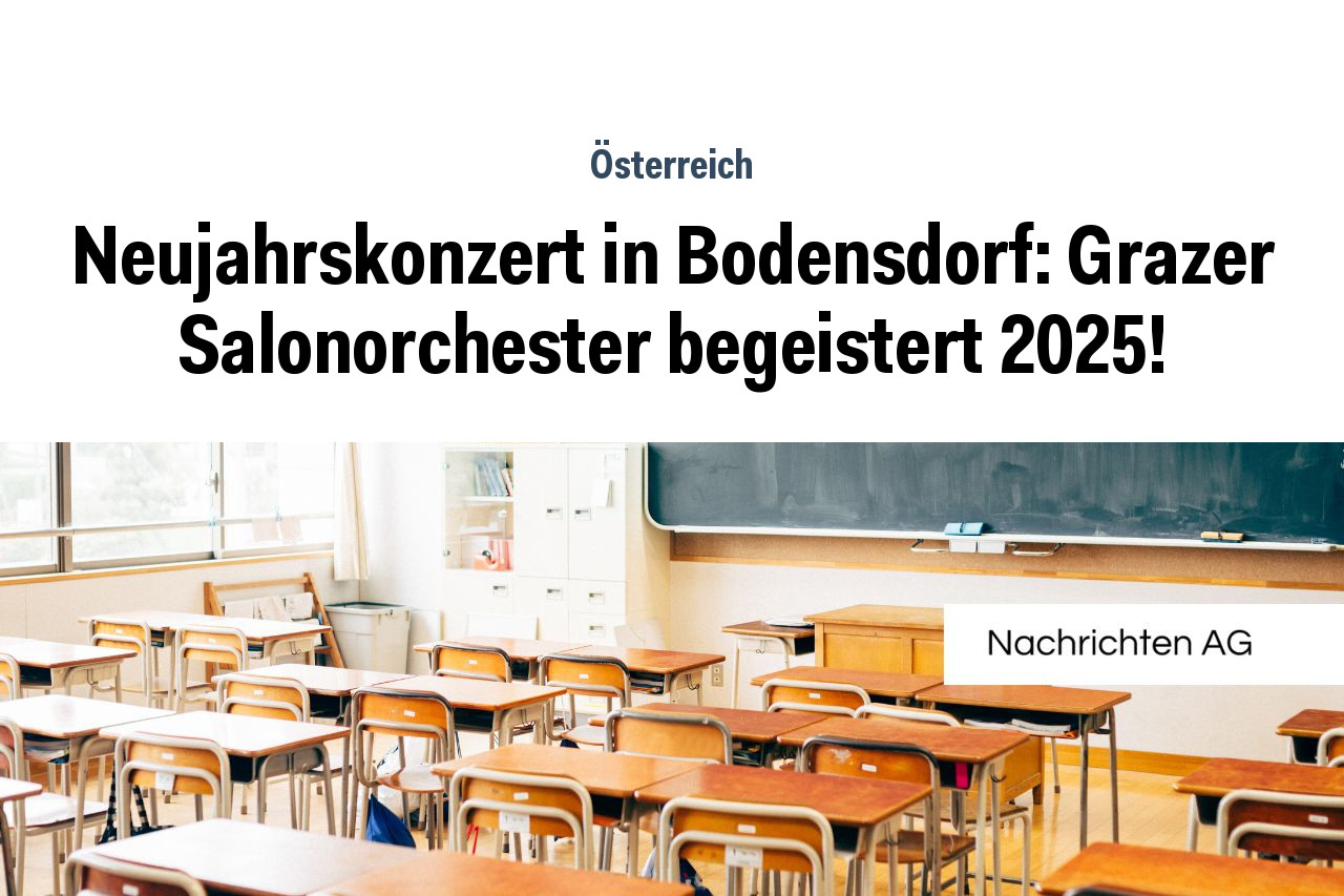 Neujahrskonzert in Bodensdorf: Grazer Salonorchester begeistert 2025!