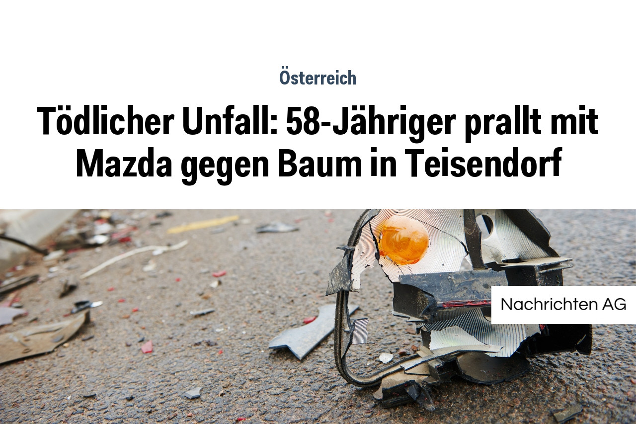 Tödlicher Unfall: 58-Jähriger prallt mit Mazda gegen Baum in Teisendorf