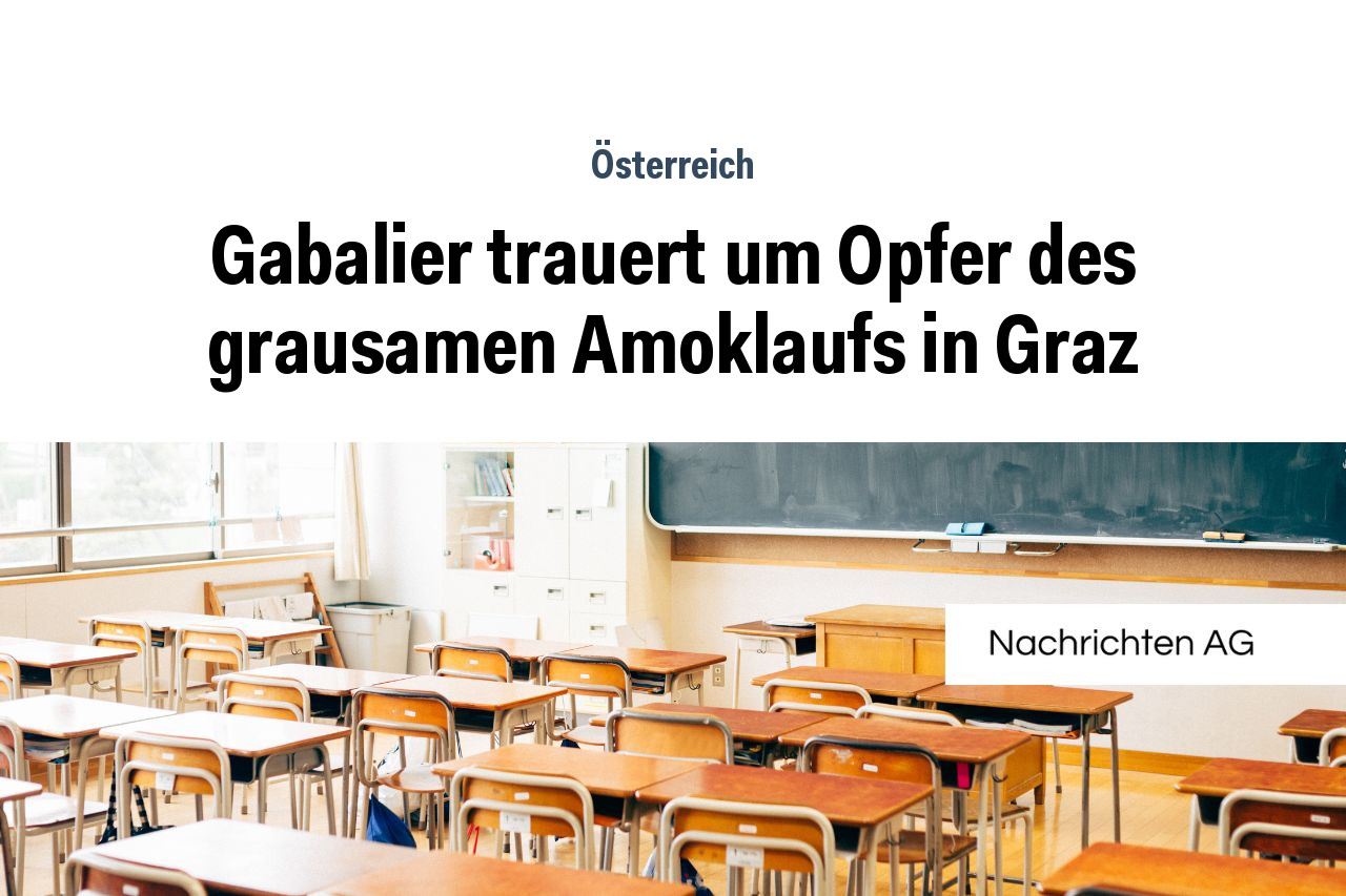 Gabalier mourns the victims of the cruel rampage in Graz