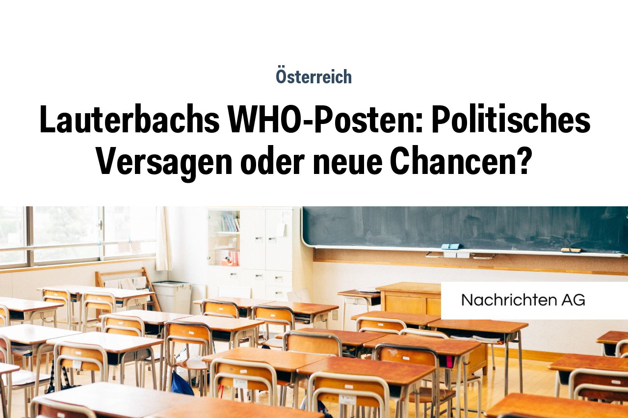 Lauterbachs WHO-Posten: Politisches Versagen oder neue Chancen?