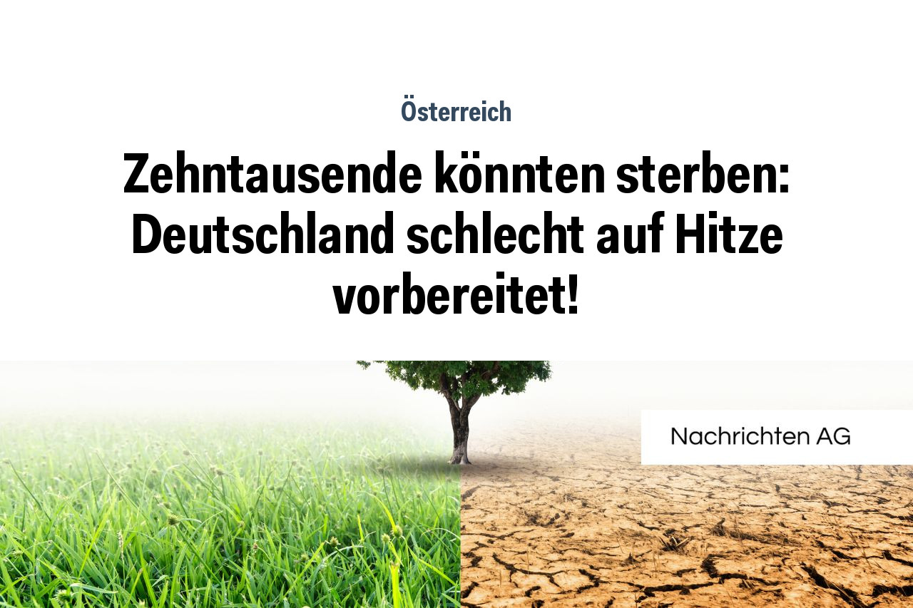 Zehntausende könnten sterben: Deutschland schlecht auf Hitze vorbereitet!